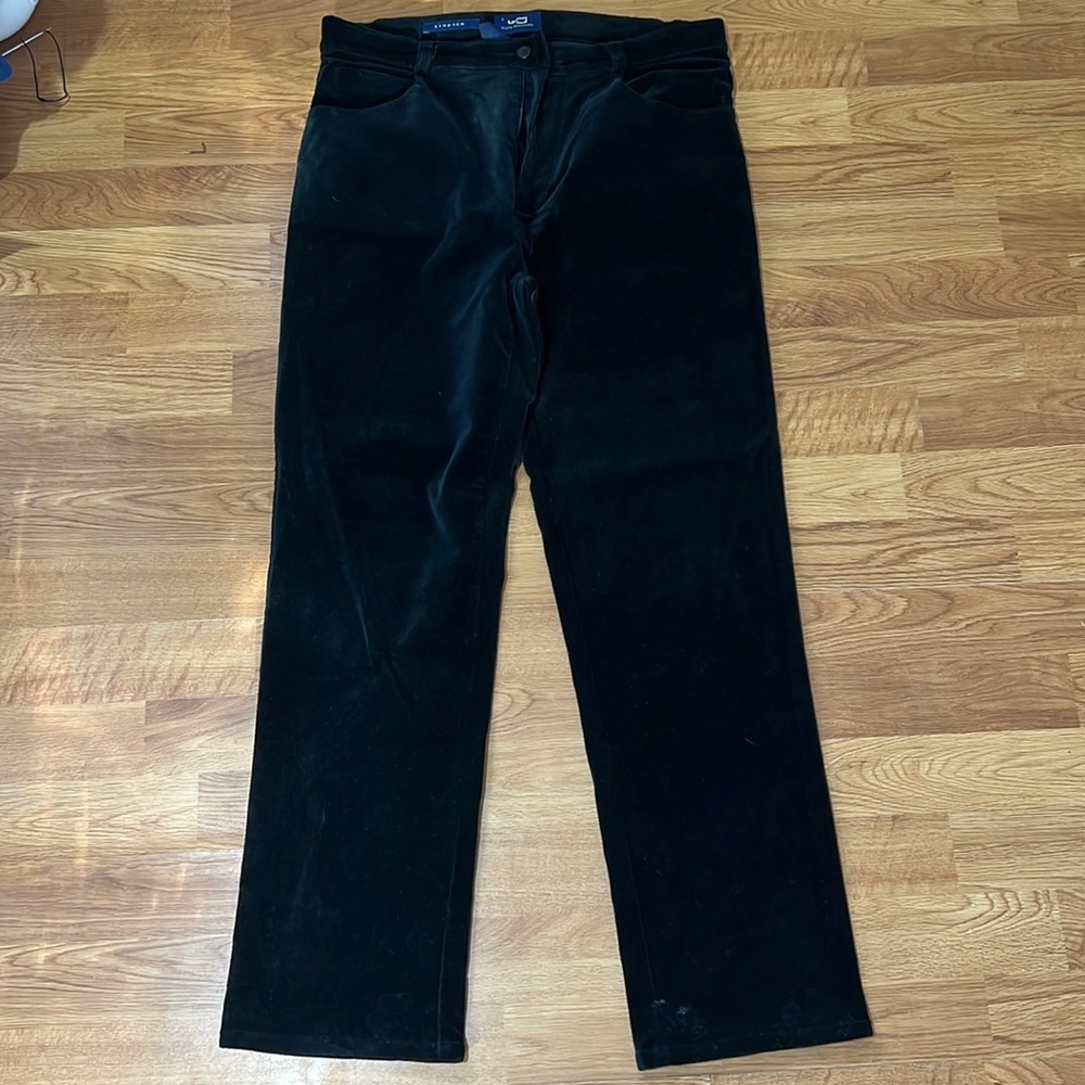 Black velvet size 2 pants